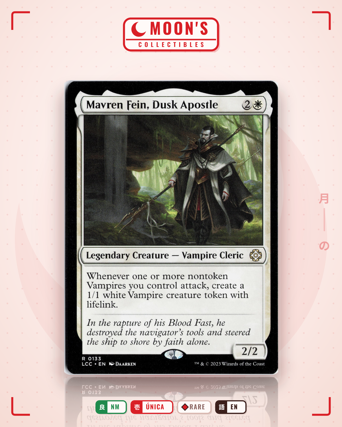 Carta Pokémon Mavren Fein, Dusk Apostle · The Lost Caverns of Ixalan Commander #133 (NM) — pieza única en Moon's Collectibles México