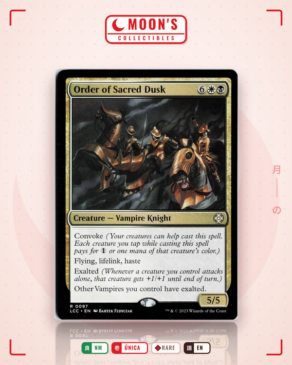 Carta Pokémon Order of Sacred Dusk · The Lost Caverns of Ixalan Commander #97 (NM) — pieza única en Moon's Collectibles México