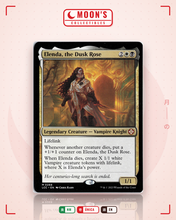 Carta Pokémon Elenda, the Dusk Rose · The Lost Caverns of Ixalan Commander #268 (NM) — pieza única en Moon's Collectibles México