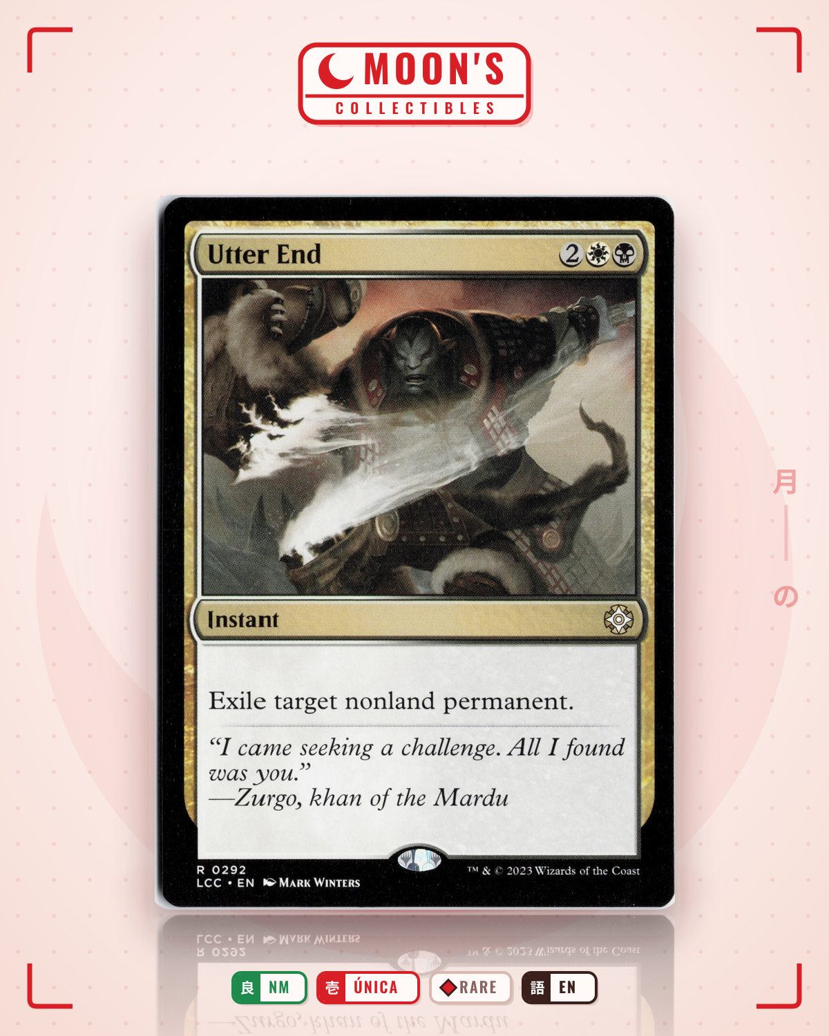 Carta Pokémon Utter End · The Lost Caverns of Ixalan Commander #292 (NM) — pieza única en Moon's Collectibles México