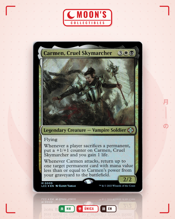 Carta Pokémon Carmen, Cruel Skymarcher (Foil) · The Lost Caverns of Ixalan Commander #5 (NM) — pieza única en Moon's Collectibles México