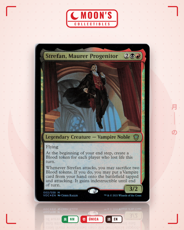 Carta Pokémon Strefan, Maurer Progenitor (Foil) · Crimson Vow Commander #2 (NM) — pieza única en Moon's Collectibles México