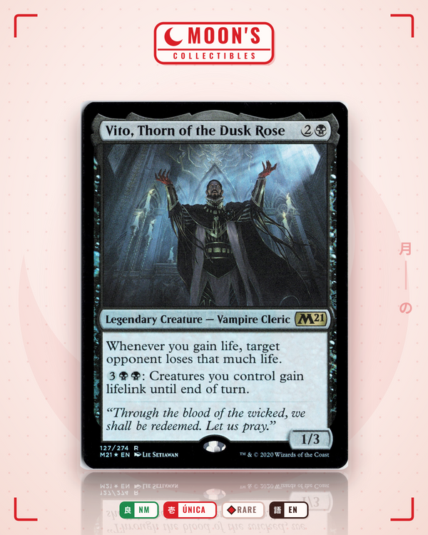 Carta Pokémon Vito, Thorn of the Dusk Rose (Foil) · Core Set 2021 #127 (NM) — pieza única en Moon's Collectibles México