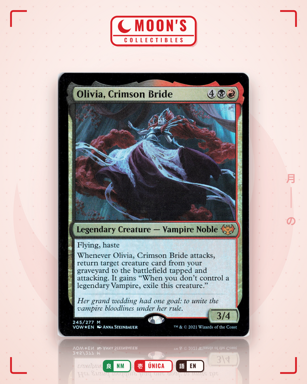 Carta Pokémon Olivia, Crimson Bride (Foil) · Innistrad: Crimson Vow #245 (NM) — pieza única en Moon's Collectibles México