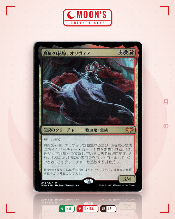 Carta Pokémon Olivia, Crimson Bride (Foil) · Innistrad: Crimson Vow #245 (NM) — pieza única en Moon's Collectibles México