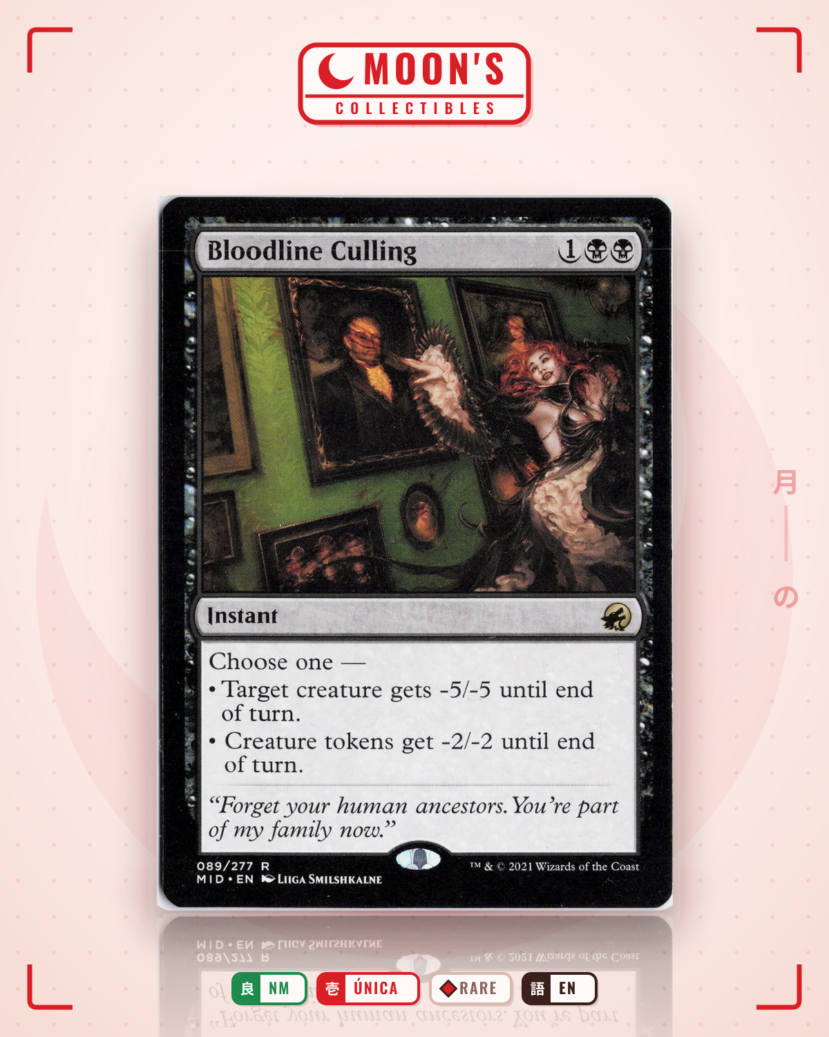 Carta Pokémon Bloodline Culling · Innistrad: Midnight Hunt #89 (NM) — pieza única en Moon's Collectibles México
