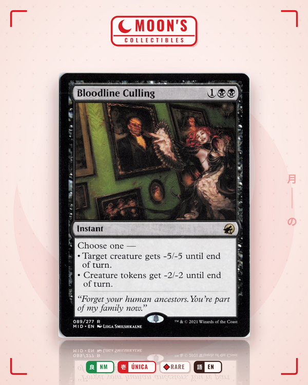Carta Pokémon Bloodline Culling · Innistrad: Midnight Hunt #89 (NM) — pieza única en Moon's Collectibles México