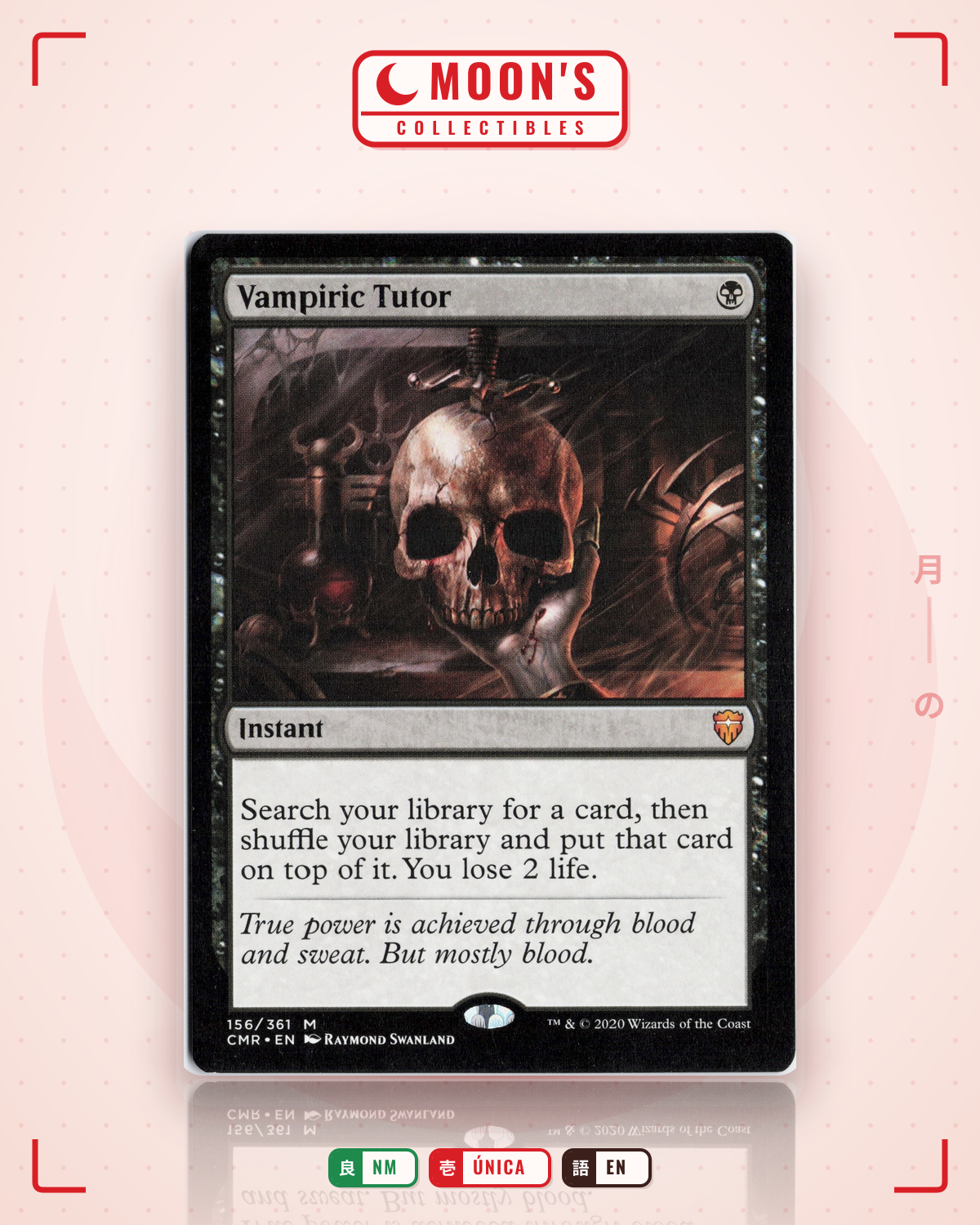 Carta Pokémon Vampiric Tutor · Commander Legends #156 (NM) — pieza única en Moon's Collectibles México