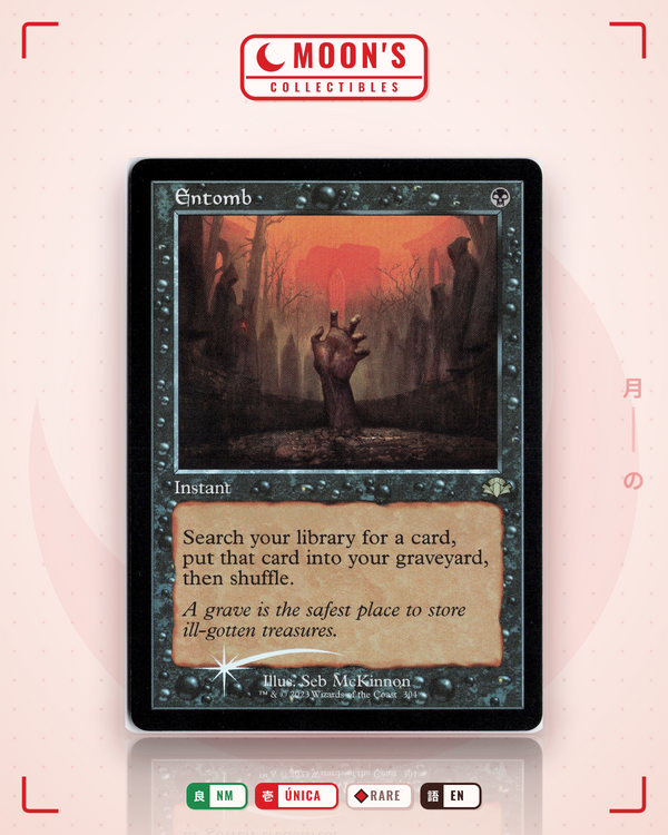 Carta Pokémon Entomb (Foil) · Dominaria Remastered #304 (NM) — pieza única en Moon's Collectibles México
