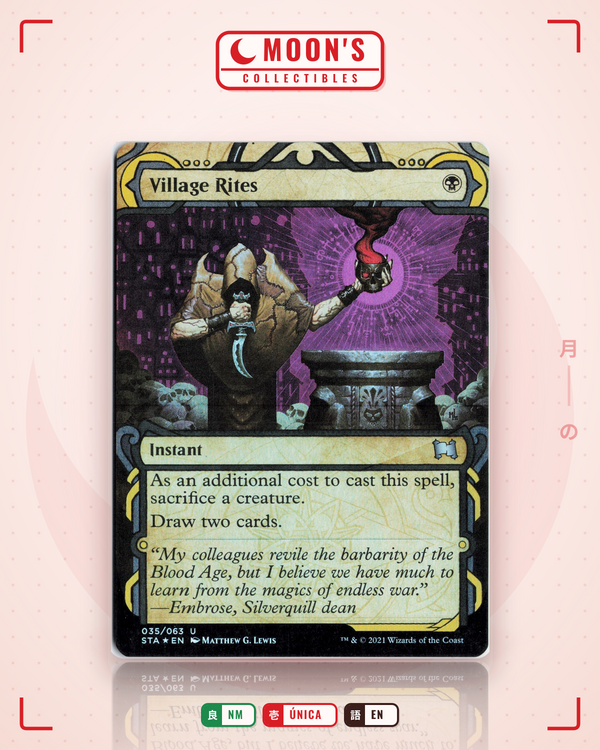 Carta Pokémon Village Rites (Foil) · Strixhaven Mystical Archive #35 (NM) — pieza única en Moon's Collectibles México
