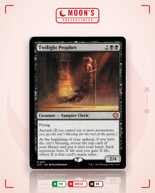 Carta Pokémon Twilight Prophet · The Lost Caverns of Ixalan Commander #211 (NM) — pieza única en Moon's Collectibles México
