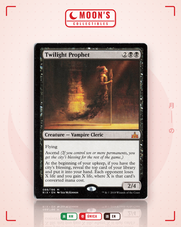 Carta Pokémon Twilight Prophet · Rivals of Ixalan #88 (NM) — pieza única en Moon's Collectibles México