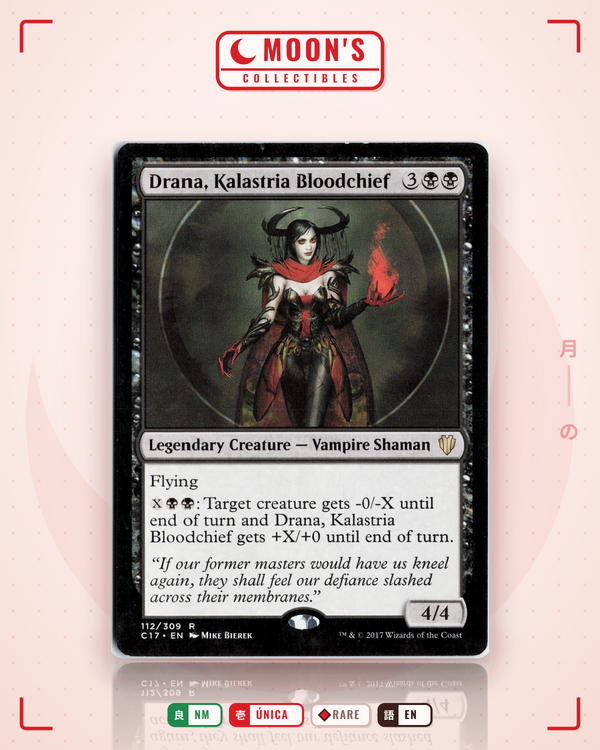 Carta Pokémon Drana, Kalastria Bloodchief · Commander 2017 #112 (NM) — pieza única en Moon's Collectibles México