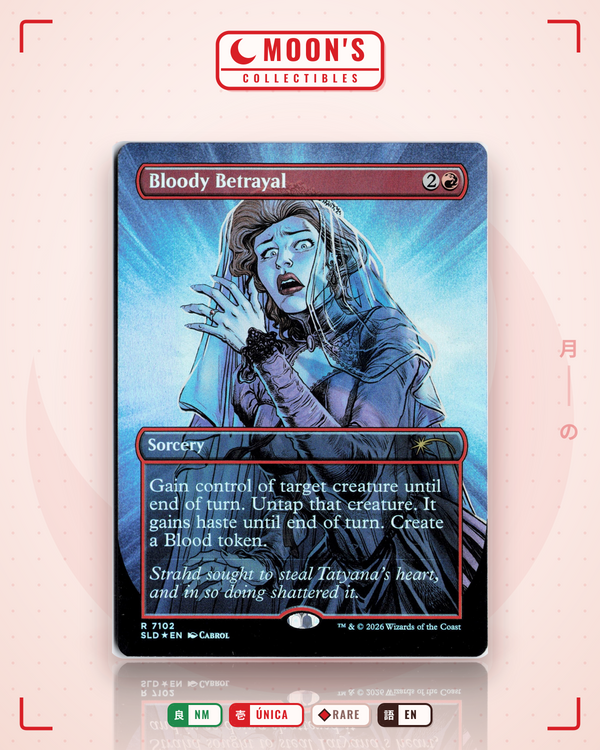Carta Pokémon Bloody Betrayal (Foil) · Secret Lair Drop #7102 (NM) — pieza única en Moon's Collectibles México