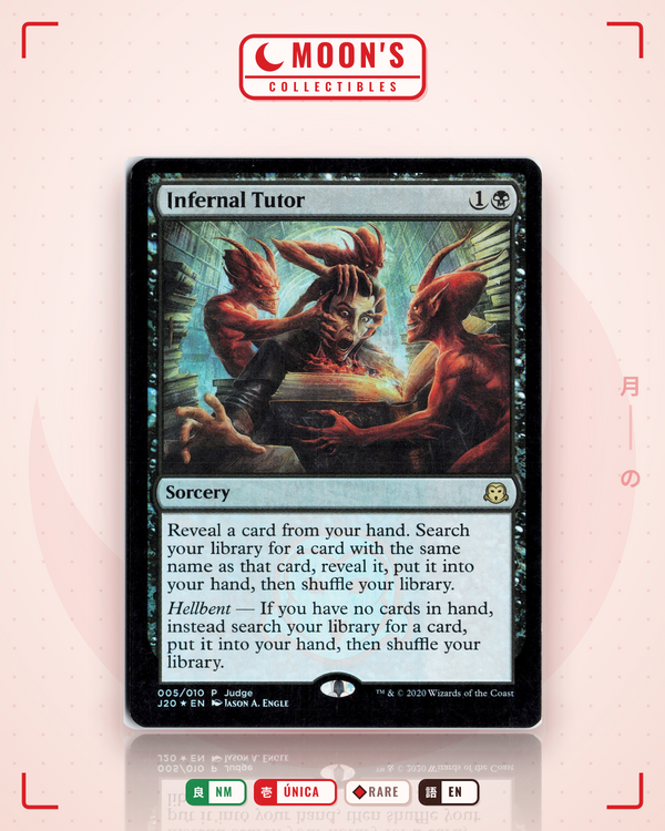 Carta Pokémon Infernal Tutor (Foil) · Judge Gift Cards 2020 #5 (NM) — pieza única en Moon's Collectibles México