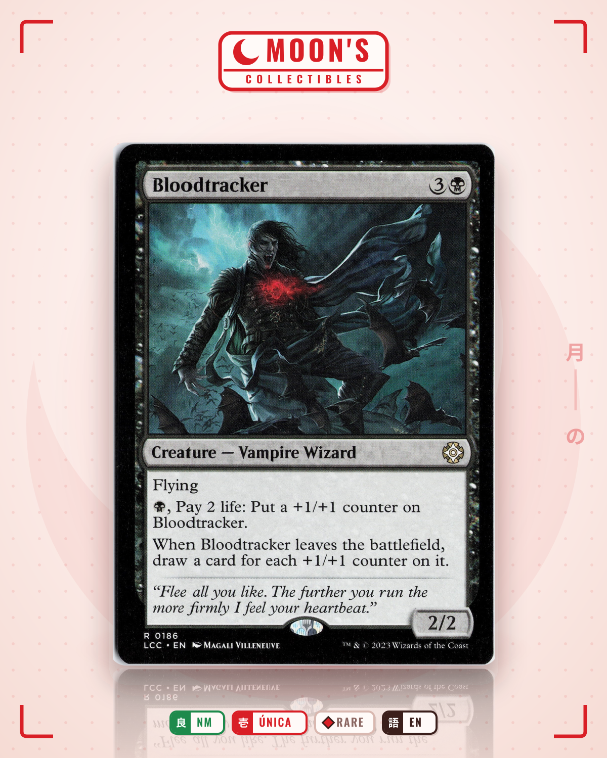 Carta Pokémon Bloodtracker · The Lost Caverns of Ixalan Commander #186 (NM) — pieza única en Moon's Collectibles México
