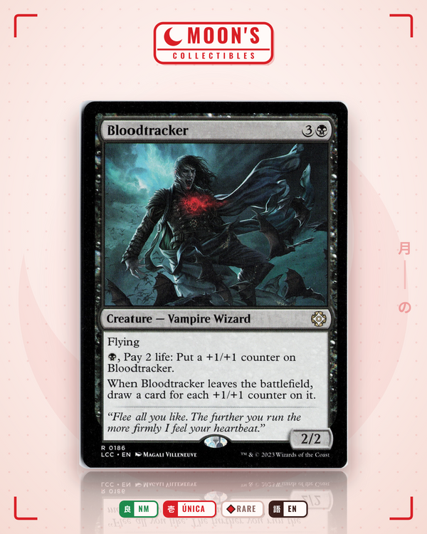 Carta Pokémon Bloodtracker · The Lost Caverns of Ixalan Commander #186 (NM) — pieza única en Moon's Collectibles México