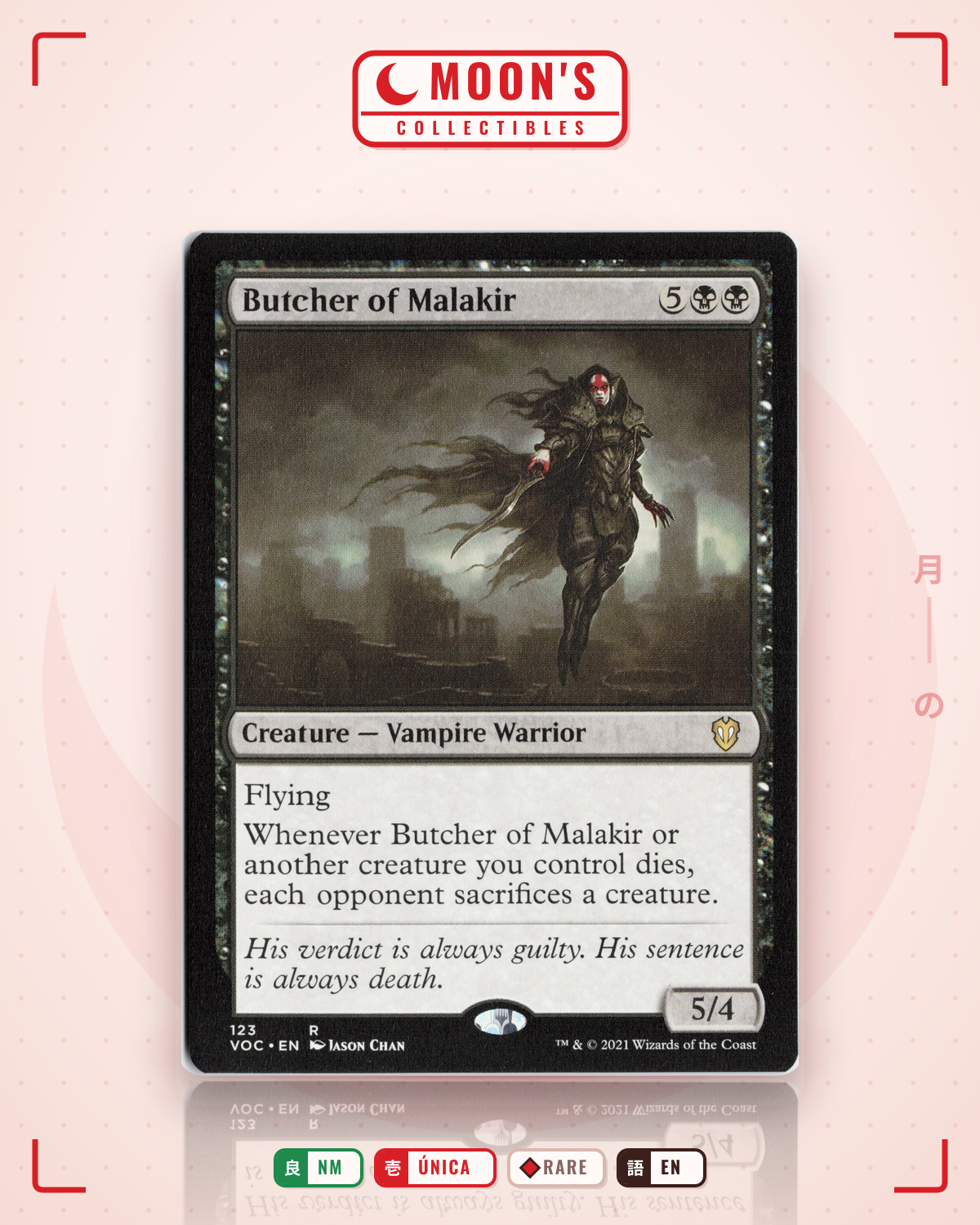 Carta Pokémon Butcher of Malakir · Crimson Vow Commander #123 (NM) — pieza única en Moon's Collectibles México