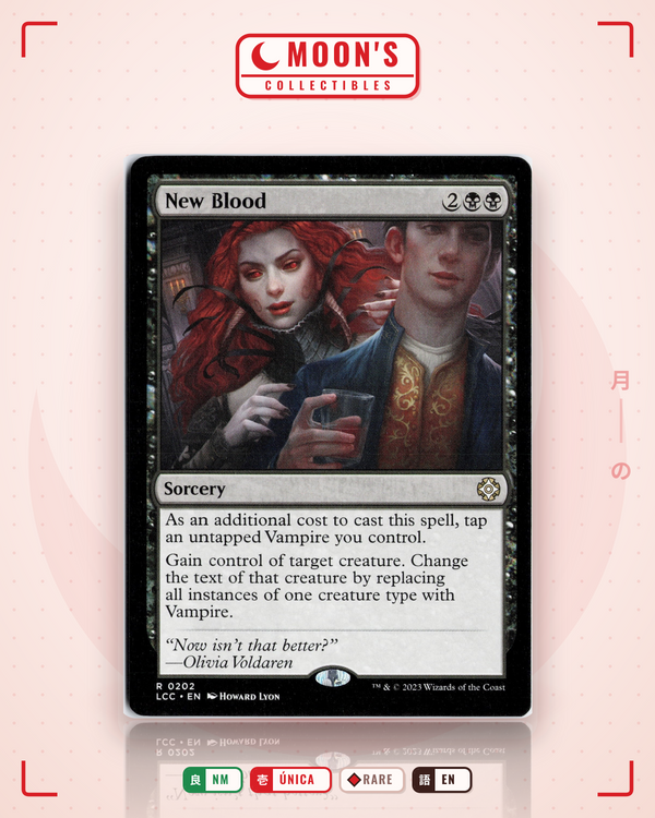 Carta Pokémon New Blood · The Lost Caverns of Ixalan Commander #202 (NM) — pieza única en Moon's Collectibles México