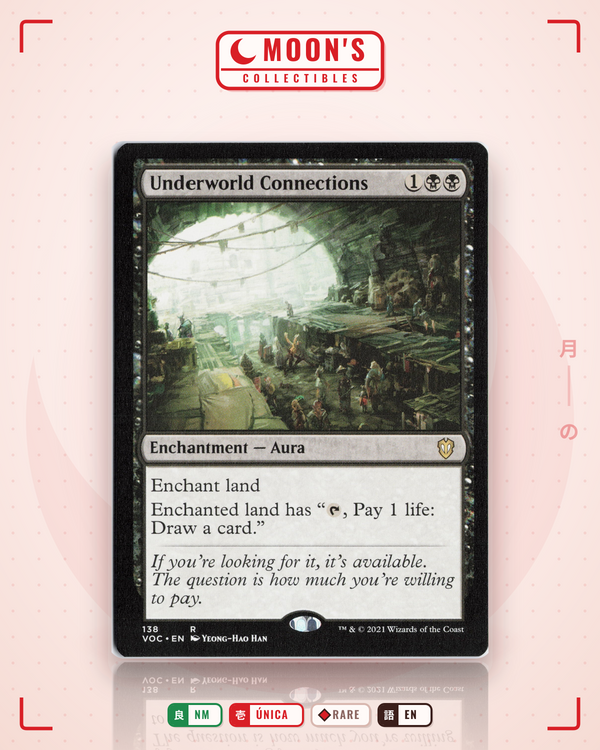 Carta Pokémon Underworld Connections · Crimson Vow Commander #138 (NM) — pieza única en Moon's Collectibles México