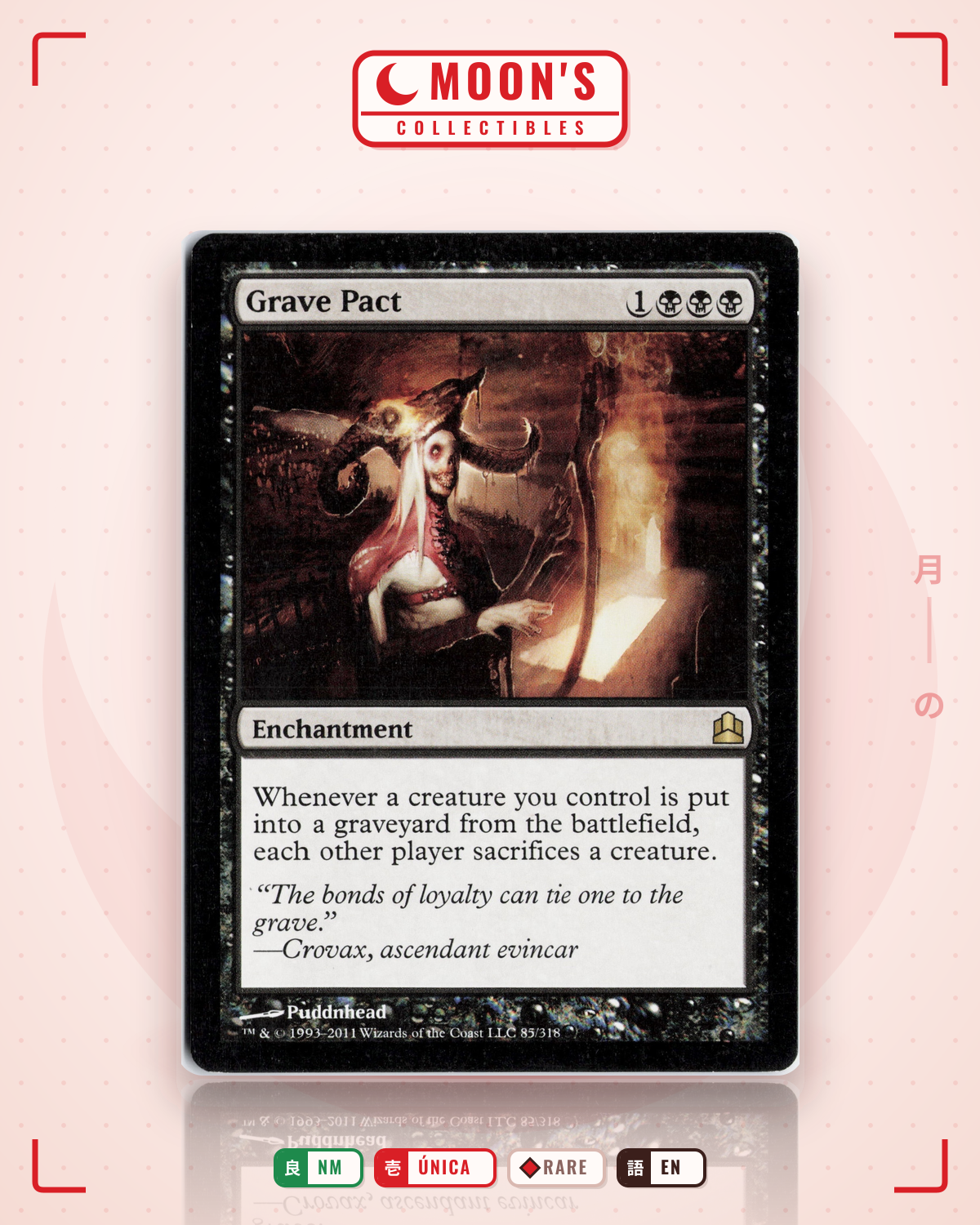 Carta Pokémon Grave Pact · Commander 2011 #85 (NM) — pieza única en Moon's Collectibles México