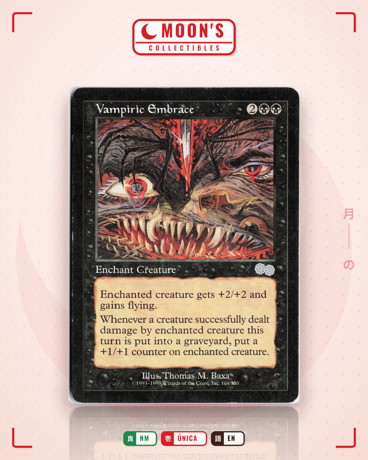 Carta Pokémon Vampiric Embrace · Urza's Saga #164 (NM) — pieza única en Moon's Collectibles México