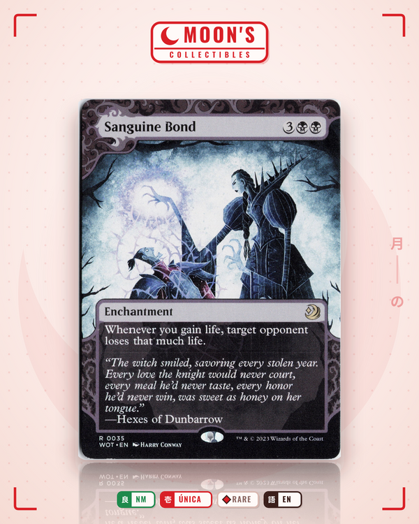 Carta Pokémon Sanguine Bond · Wilds of Eldraine: Enchanting Tales #35 (NM) — pieza única en Moon's Collectibles México