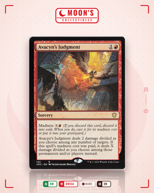 Carta Pokémon Avacyn's Judgment · Crimson Vow Commander #142 (NM) — pieza única en Moon's Collectibles México