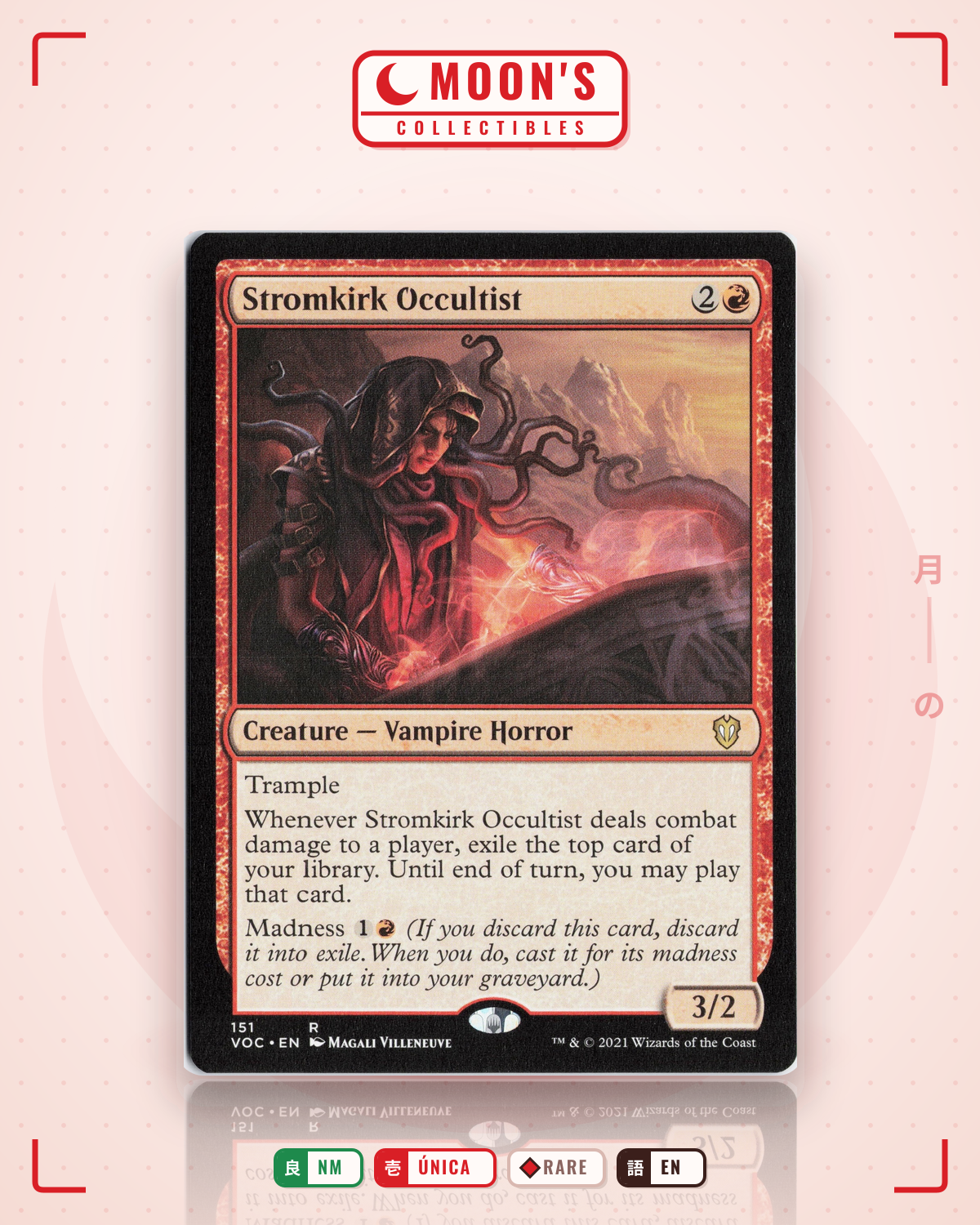 Carta Pokémon Stromkirk Occultist · Crimson Vow Commander #151 (NM) — pieza única en Moon's Collectibles México