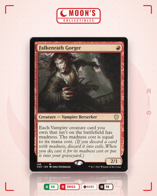 Carta Pokémon Falkenrath Gorger · Crimson Vow Commander #146 (NM) — pieza única en Moon's Collectibles México