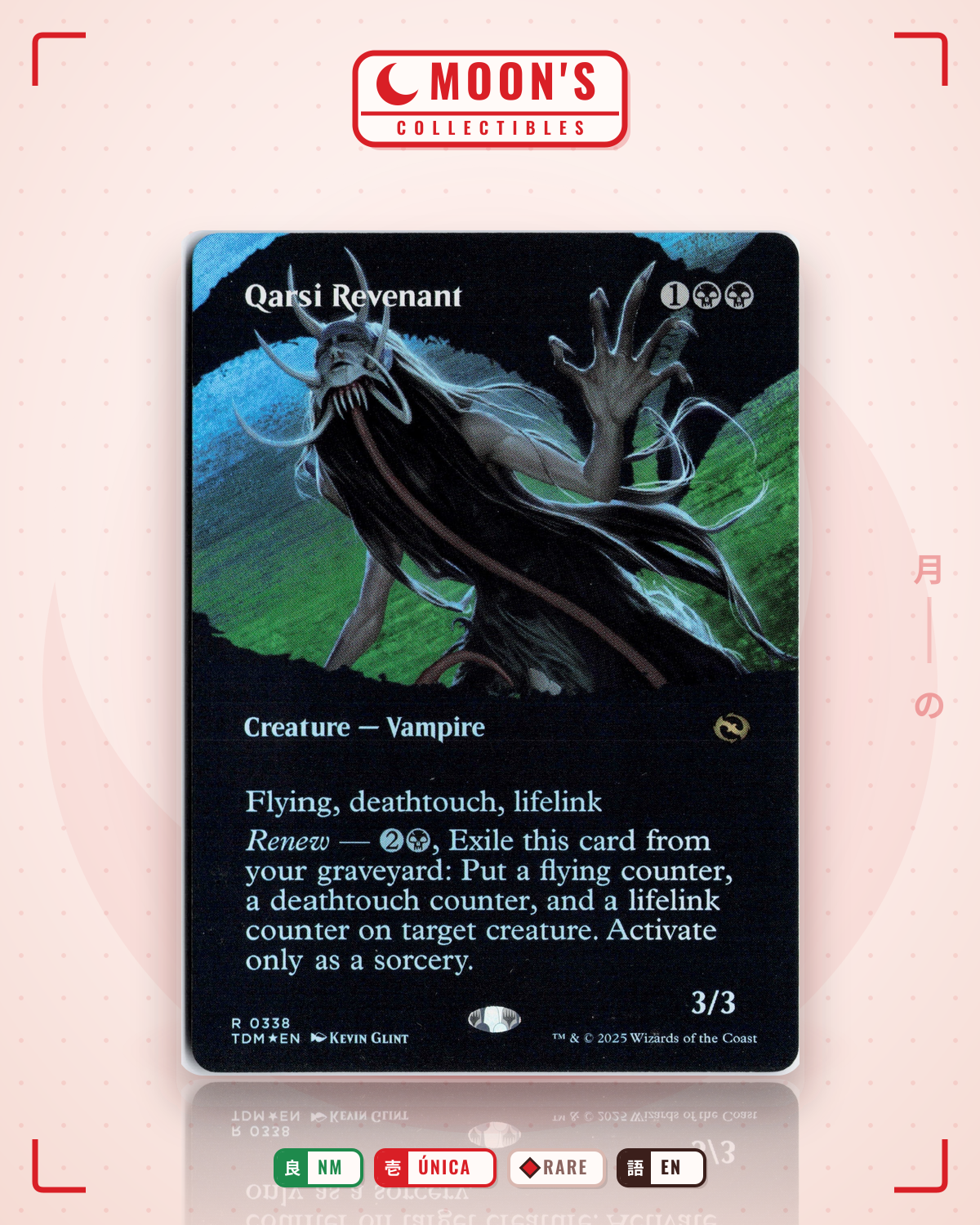 Carta Pokémon Qarsi Revenant (Foil) · Tarkir: Dragonstorm #338 (NM) — pieza única en Moon's Collectibles México