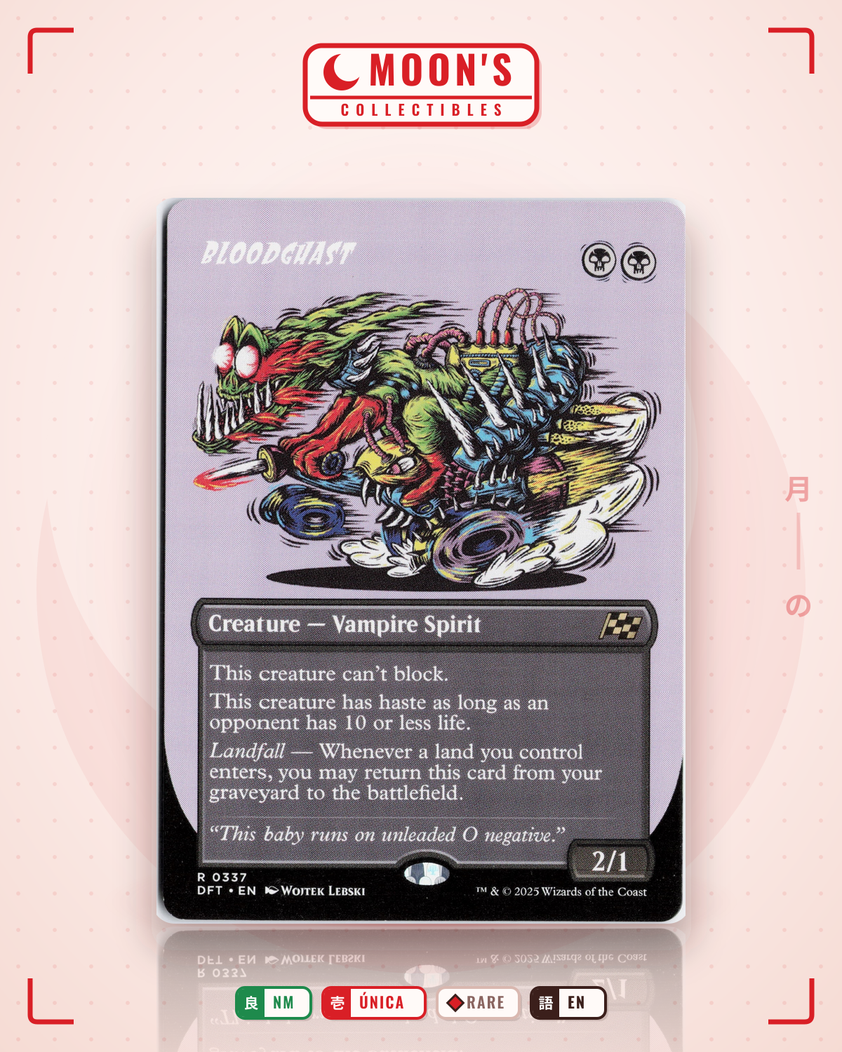 Carta Pokémon Bloodghast · Aetherdrift #337 (NM) — pieza única en Moon's Collectibles México