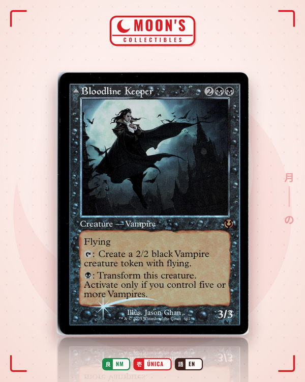 Carta Pokémon Bloodline Keeper // Lord of Lineage (Foil) · Innistrad Remastered #461 (NM) — pieza única en Moon's Collectibles México