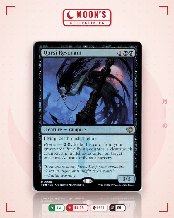 Carta Pokémon Qarsi Revenant (Foil) · Tarkir: Dragonstorm #86 (NM) — pieza única en Moon's Collectibles México