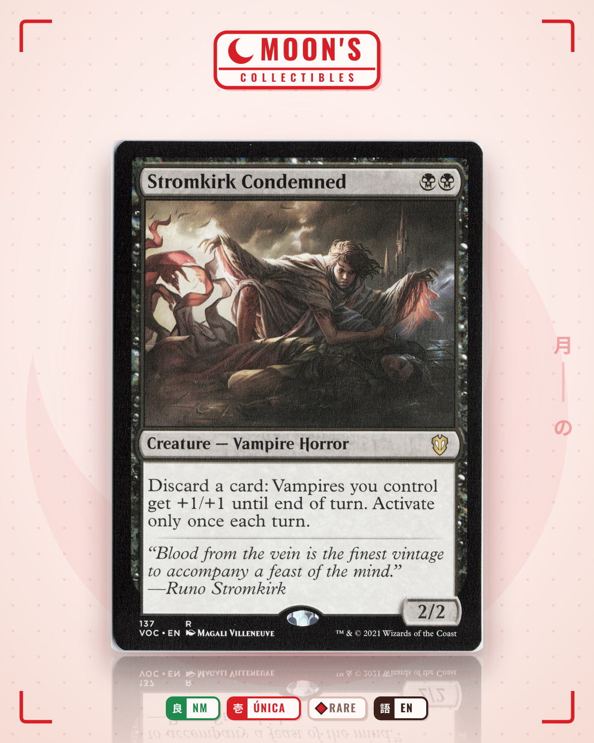 Carta Pokémon Stromkirk Condemned · Crimson Vow Commander #137 (NM) — pieza única en Moon's Collectibles México