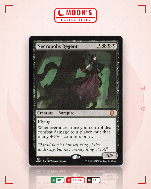 Carta Pokémon Necropolis Regent · Crimson Vow Commander #132 (NM) — pieza única en Moon's Collectibles México