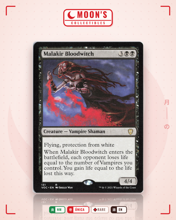 Carta Pokémon Malakir Bloodwitch · Crimson Vow Commander #131 (NM) — pieza única en Moon's Collectibles México
