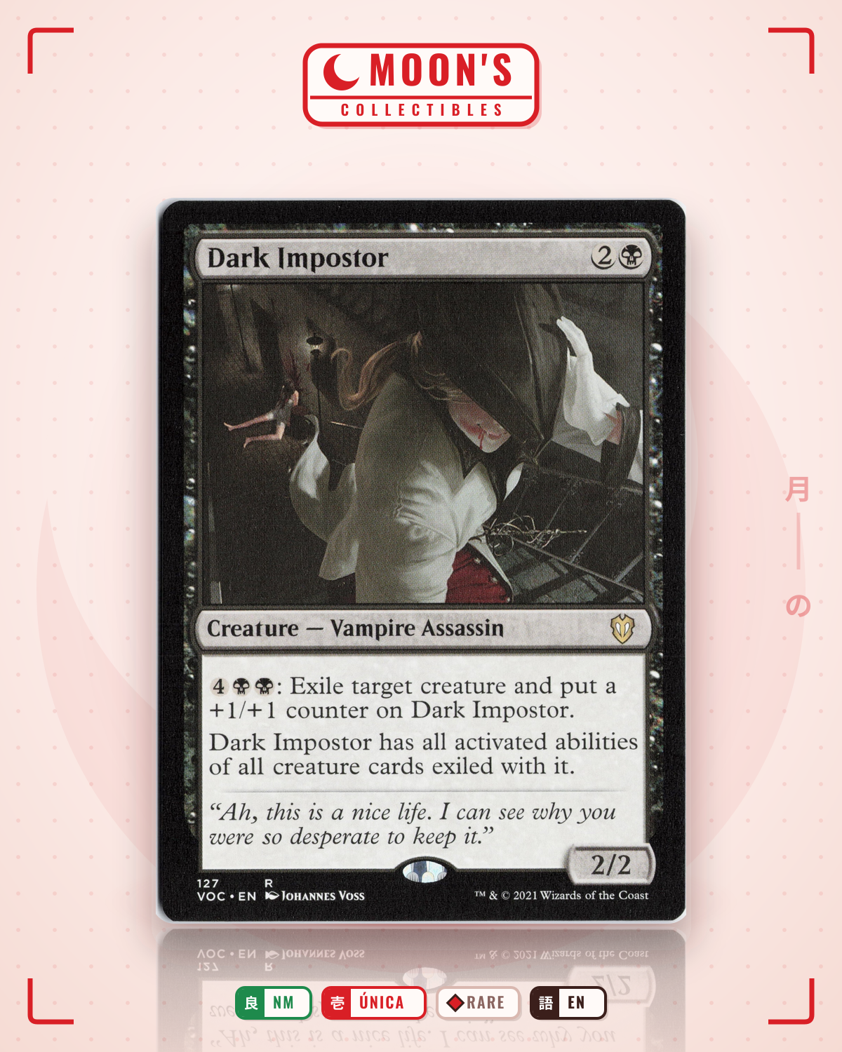 Carta Pokémon Dark Impostor · Crimson Vow Commander #127 (NM) — pieza única en Moon's Collectibles México