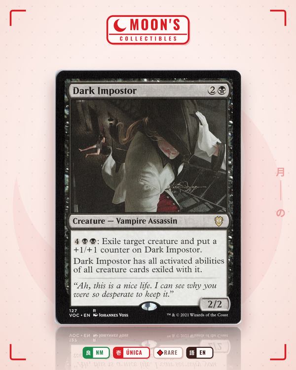 Carta Pokémon Dark Impostor · Crimson Vow Commander #127 (NM) — pieza única en Moon's Collectibles México
