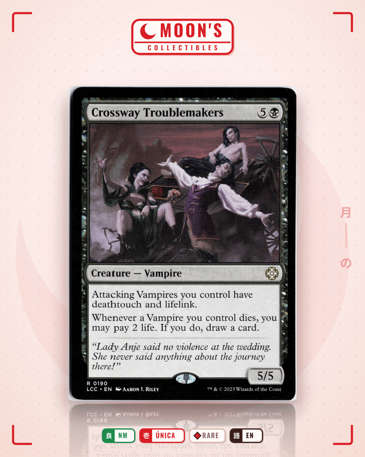 Carta Pokémon Crossway Troublemakers · The Lost Caverns of Ixalan Commander #190 (NM) — pieza única en Moon's Collectibles México