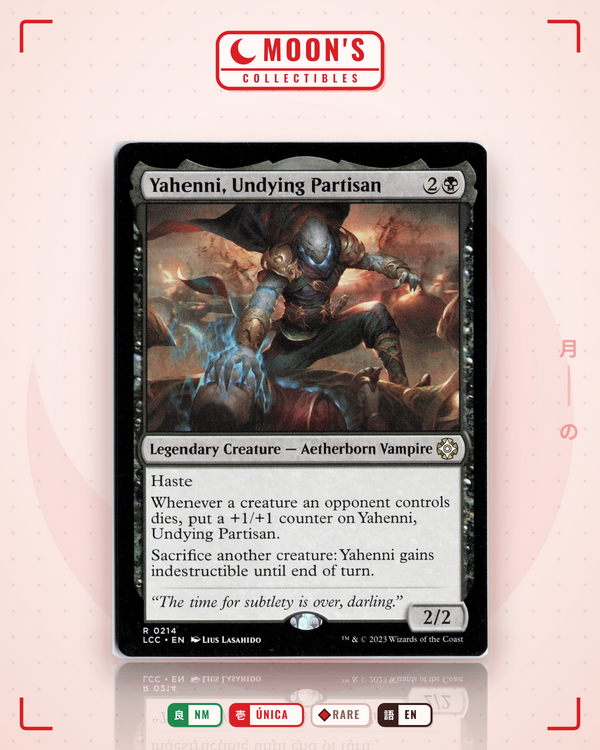 Carta Pokémon Yahenni, Undying Partisan · The Lost Caverns of Ixalan Commander #214 (NM) — pieza única en Moon's Collectibles México