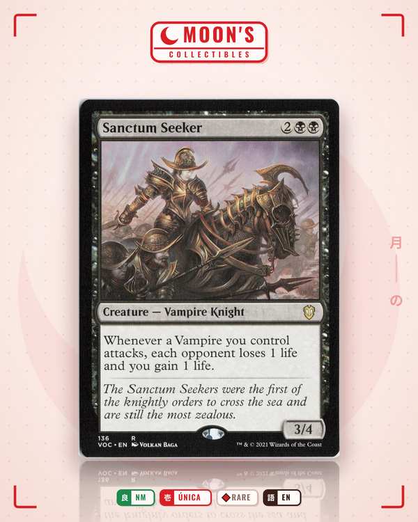 Carta Pokémon Sanctum Seeker · Crimson Vow Commander #136 (NM) — pieza única en Moon's Collectibles México