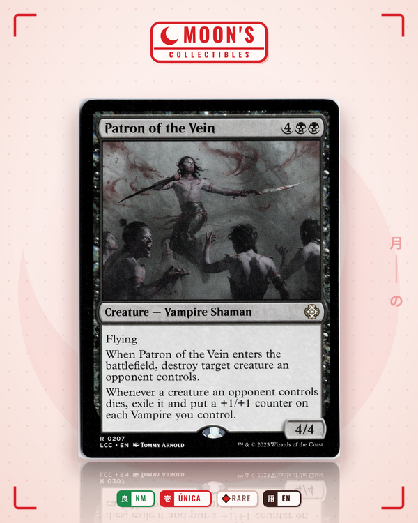 Carta Pokémon Patron of the Vein · The Lost Caverns of Ixalan Commander #207 (NM) — pieza única en Moon's Collectibles México