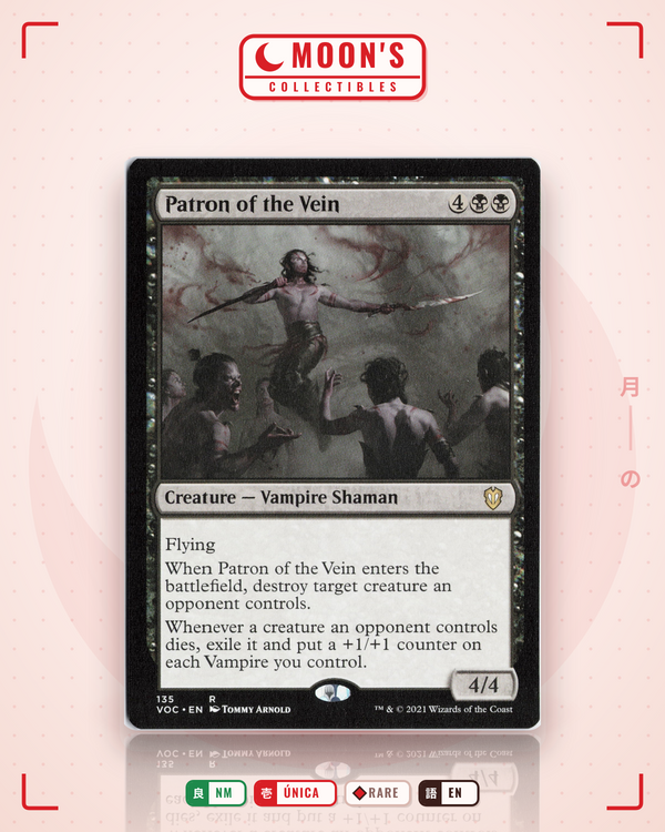 Carta Pokémon Patron of the Vein · Crimson Vow Commander #135 (NM) — pieza única en Moon's Collectibles México