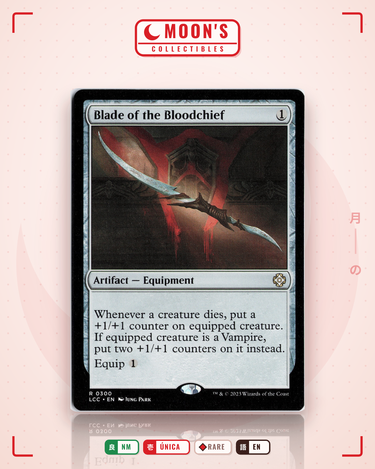 Carta Pokémon Blade of the Bloodchief · The Lost Caverns of Ixalan Commander #300 (NM) — pieza única en Moon's Collectibles México