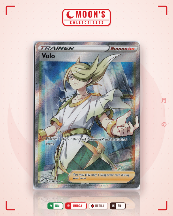 Carta Pokémon Volo · Lost Origin #196/196 (NM) — pieza única en Moon's Collectibles México