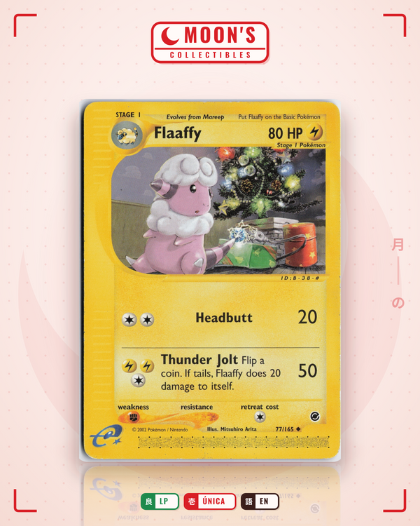 Carta Pokémon Flaaffy · Expedition Base Set #77/165 (LP) — pieza única en Moon's Collectibles México