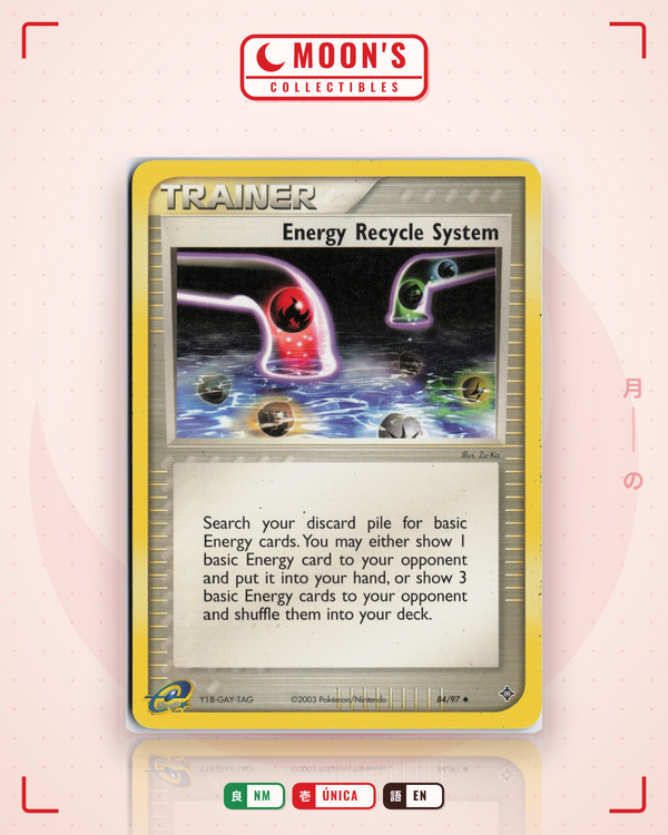 Carta Pokémon Energy Recycle System · Dragon #84/97 (NM) — pieza única en Moon's Collectibles México