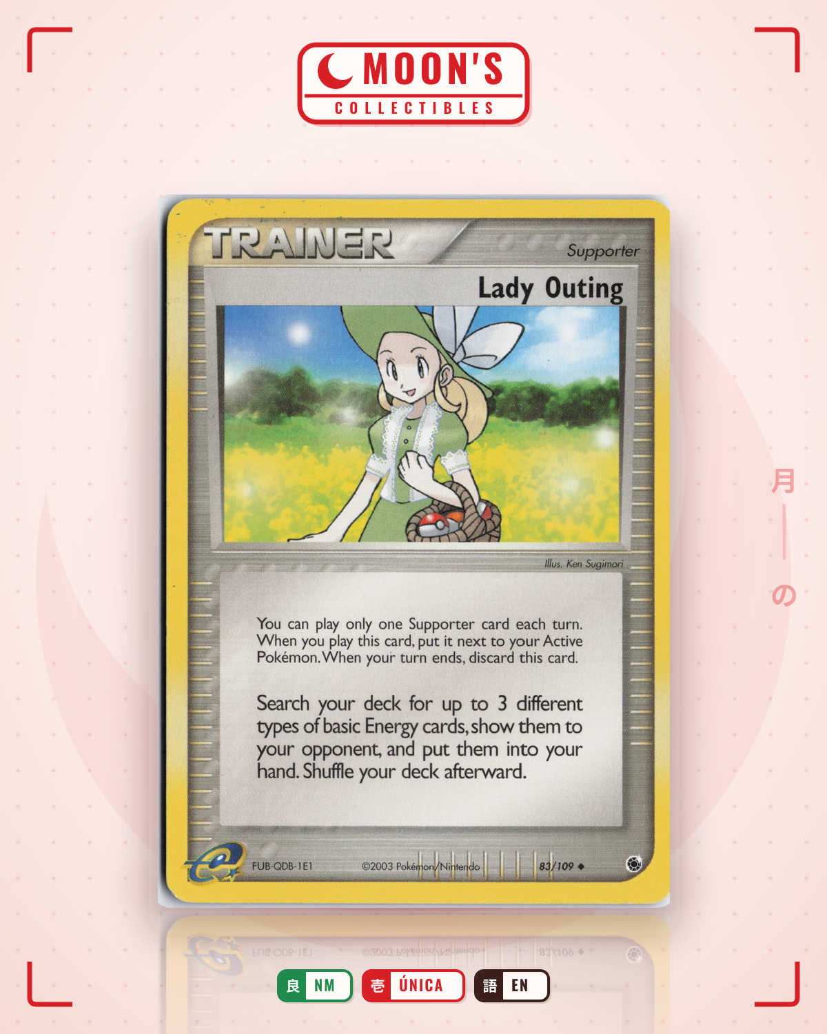 Carta Pokémon Lady Outing · Ruby & Sapphire #83/109 (NM) — pieza única en Moon's Collectibles México