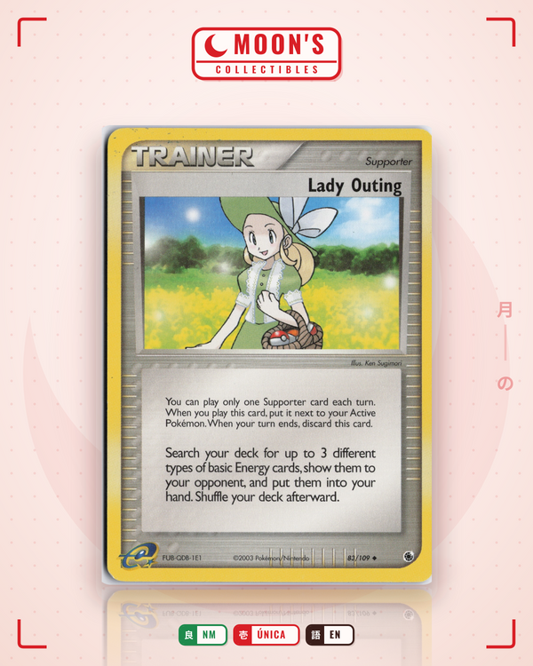 Carta Pokémon Lady Outing · Ruby & Sapphire #83/109 (NM) — pieza única en Moon's Collectibles México